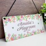 Personalised Child's Playroom Sign For Indoor Gift For Kids