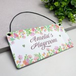 Personalised Child's Playroom Sign For Indoor Gift For Kids