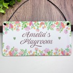 Personalised Child's Playroom Sign For Indoor Gift For Kids