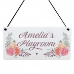 Personalised Kids Playroom Sign For Indoor Gift For Children