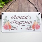 Personalised Kids Playroom Sign For Indoor Gift For Children