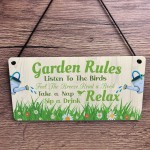 Garden Sign For Outdoor Hanging Garden Rules Sign For Yard