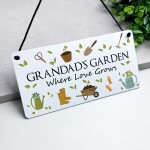 Grandads Garden Sign For Outside Hanging Shed Plaque Yard