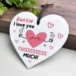 Gift For Auntie I Love You This Much BEST AUNTIE Birthday Gift