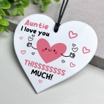 Gift For Auntie I Love You This Much BEST AUNTIE Birthday Gift