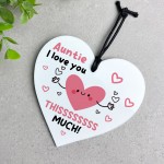 Gift For Auntie I Love You This Much BEST AUNTIE Birthday Gift