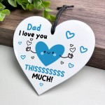 Gift For Dad I Love You This Much BEST DAD Fathers Day Birthday 
