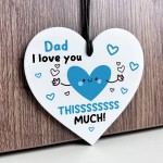 Gift For Dad I Love You This Much BEST DAD Fathers Day Birthday 