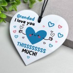 Gift For Grandad I Love You This Much BEST GRANDAD Fathers Day
