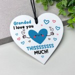 Gift For Grandad I Love You This Much BEST GRANDAD Fathers Day
