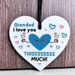 Gift For Grandad I Love You This Much BEST GRANDAD Fathers Day