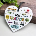 Funny Gift For Colleague You Traitor Hilarious New Job Gifts