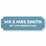 Personalised Street Sign Mr And Mrs Decoration Wedding Gift