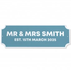 Personalised Street Sign Mr And Mrs Decoration Wedding Gift