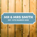Personalised Street Sign Mr And Mrs Decoration Wedding Gift