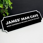 Personalised Man Cave Sign For Him Garage Workshop Shed Bar Sign