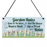 Cute Garden Sign Outdoor Hanging Sign For Fence Door Summerhouse