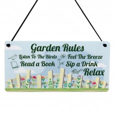 Cute Garden Sign Outdoor Hanging Sign For Fence Door Summerhouse