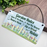 Cute Garden Sign Outdoor Hanging Sign For Fence Door Summerhouse