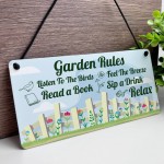 Cute Garden Sign Outdoor Hanging Sign For Fence Door Summerhouse