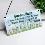 Cute Garden Sign Outdoor Hanging Sign For Fence Door Summerhouse