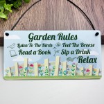 Cute Garden Sign Outdoor Hanging Sign For Fence Door Summerhouse