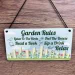 Cute Garden Sign Outdoor Hanging Sign For Fence Door Summerhouse