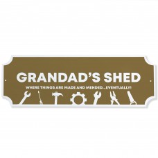 Garden Shed Sign For Grandad Novelty Gift Birthday Fathers Day