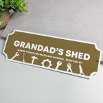 Garden Shed Sign For Grandad Novelty Gift Birthday Fathers Day