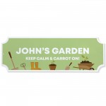 Garden Sign Personalised Home Decor Plaque For Garden 300x100mm 
