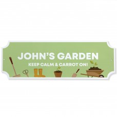 Garden Sign Personalised Home Decor Plaque For Garden 300x100mm 