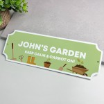 Garden Sign Personalised Home Decor Plaque For Garden 300x100mm 