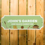 Garden Sign Personalised Home Decor Plaque For Garden 300x100mm 