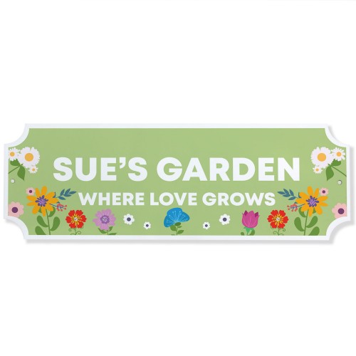Personalised Garden Welcome Sign Outdoor Garden Shed Yard Plaque