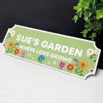 Personalised Garden Welcome Sign Outdoor Garden Shed Yard Plaque
