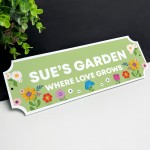 Personalised Garden Welcome Sign Outdoor Garden Shed Yard Plaque