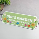 Personalised Garden Welcome Sign Outdoor Garden Shed Yard Plaque