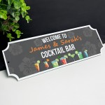 Personalised Cocktail Bar Sign Vintage Home Bar Indoor Outdoor Personalised Cocktail Bar Sign Vintage Home Bar Indoor Outdoor
