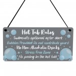 Hot Tub Sign For Outside Hanging Shed Plaque Yard Summerhouse