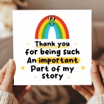 Thank You Card For Teacher Teaching Assistant Nursery Tutor