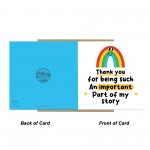 Thank You Card For Teacher Teaching Assistant Nursery Tutor
