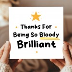 Thank You Appreciation Card For Teacher or Teaching Assistant