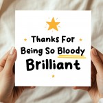 Thank You Appreciation Card For Teacher or Teaching Assistant