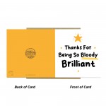 Thank You Appreciation Card For Teacher or Teaching Assistant