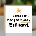 Thank You Appreciation Card For Teacher or Teaching Assistant