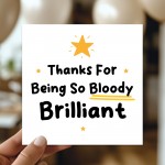 Thank You Appreciation Card For Teacher or Teaching Assistant