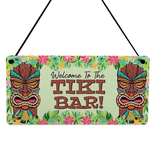 Tiki Bar Sign For Home Bar Hanging Wall Door Welcome Sign Funny