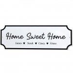 Personalised Street Sign Home Sweet Home Family Plaque New Home