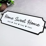 Personalised Street Sign Home Sweet Home Family Plaque New Home