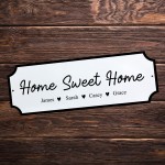 Personalised Street Sign Home Sweet Home Family Plaque New Home